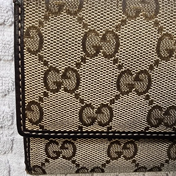 GUCCI Heart Series GG Monogram Long Wallet EUC - Picture 8 of 15